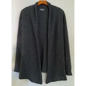 Neiman Marcus Cashmere Cardigan Sweater Women S Gray Open Lightweight Soft Cozy
